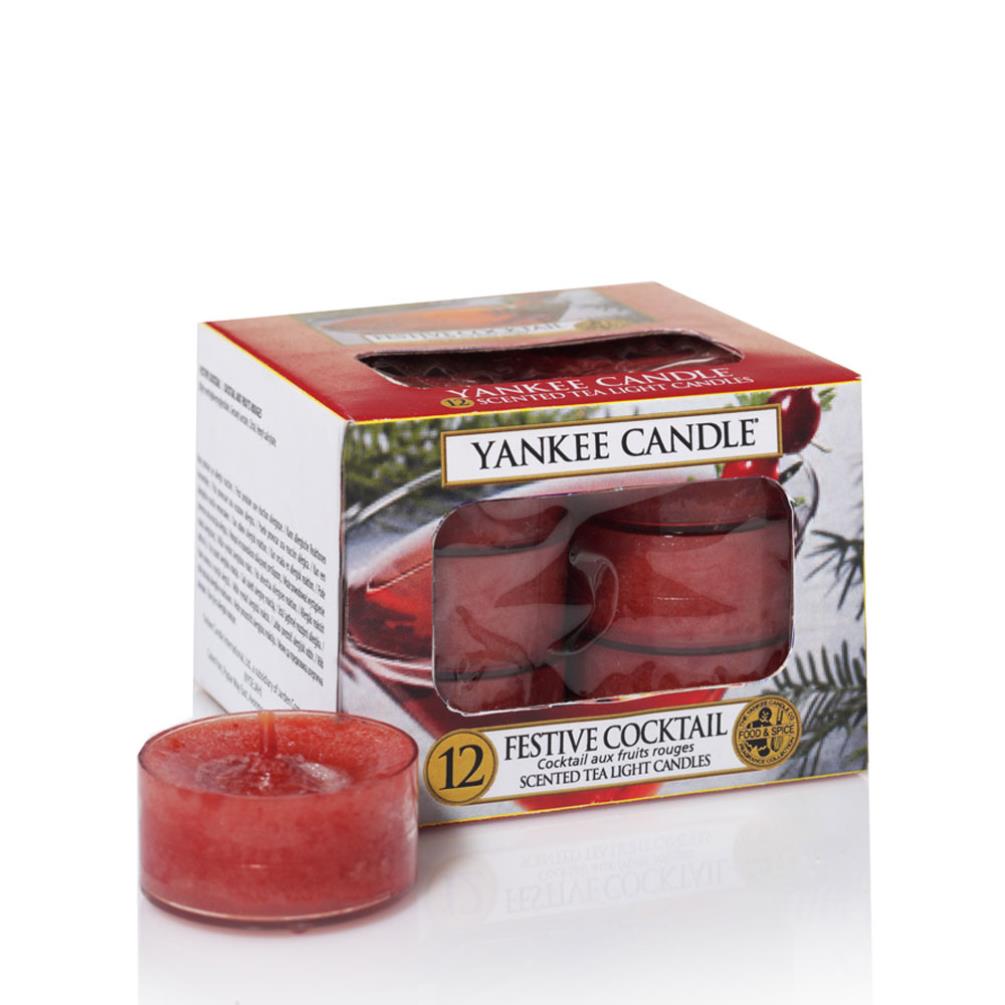 Yankee Candle Festive Cocktail Tea Lights (Pack of 12) £6.29